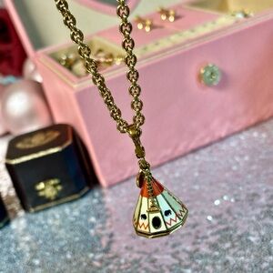 Vintage juicy couture teepee charm with necklace and heart charm included